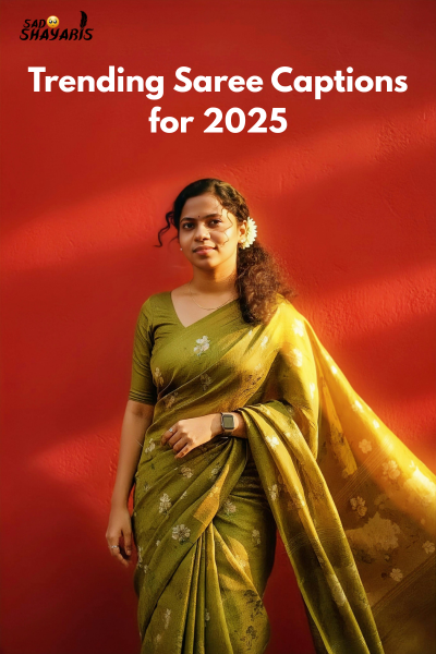 Saree Captions