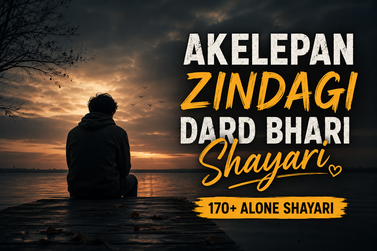 Akelepan Zindagi Dard Bhari Shayari | 170+ Alone Shayari
