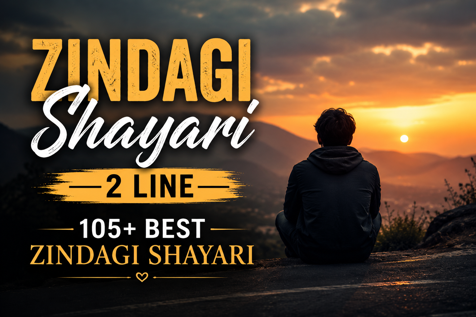 Zindagi Shayari 2 Line - 105+ Best Zindagi Shayari