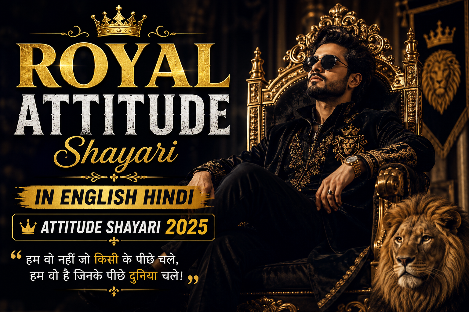 Royal Attitude Shayari In English Hindi - Attitude Shayari 2025