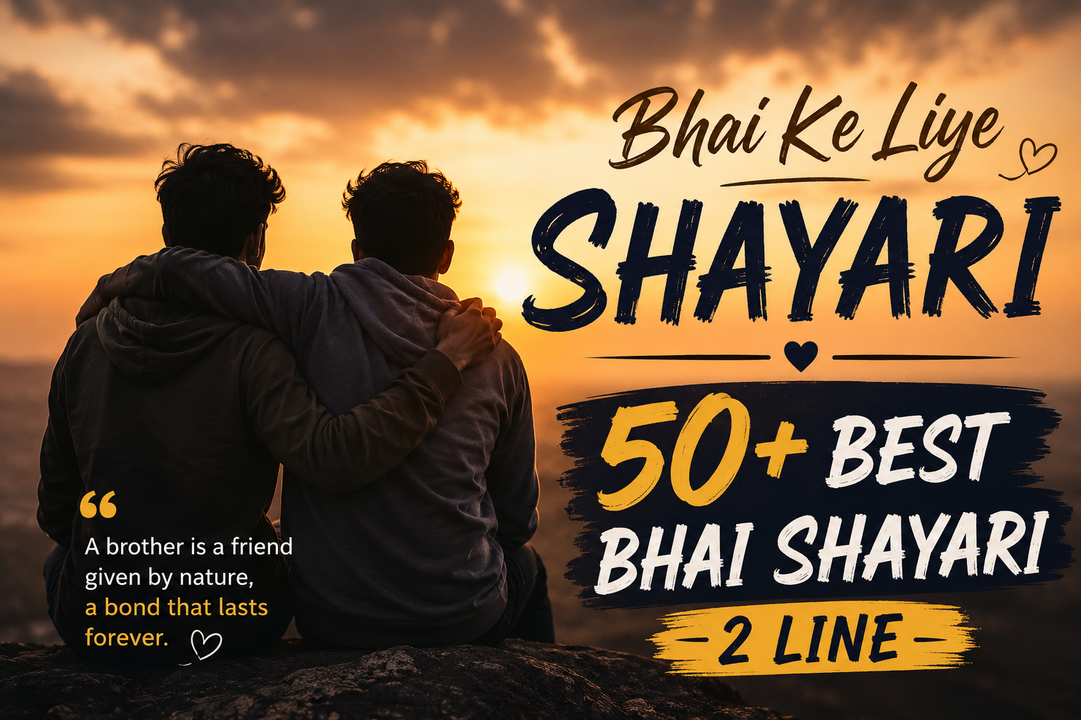 Bhai Ke Liye Shayari In English- 50+ Best Bhai Shayari 2 line